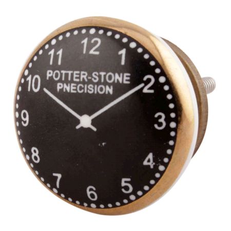 Potter Stone Pnecision Ceramic Watch Flat Drawer Knob
